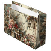 独自のクリスマスビクトリアンフローラランプの作成 ラージペーパーバッグ (正面アングル)