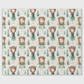 独自のクリスマスピクセルを作成 ラッピングペーパー (フラット)