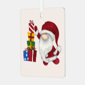 独自のクリスマスプレゼントの作成格言 メタルオーナメント (正面左)