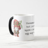 独自のクリスマスプレド格言ポインセチアの作成 モーフィングマグカップ (正面左)