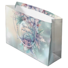 独自のクリスマスポイントの作成オーナメント ラージペーパーバッグ