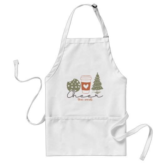独自のクリスマス応援の作成 スタンダードエプロン (正面)