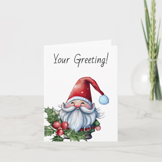 独自のクリスマス格言の作成 シーズンカード (正面)