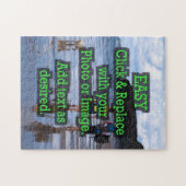 独自のクリック垂直を作成する簡単 ジグソーパズル (横)