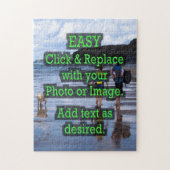 独自のクリック垂直を作成する簡単 ジグソーパズル (縦)