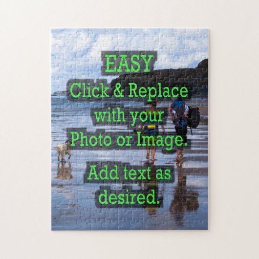 独自のクリック垂直を作成する簡単 ジグソーパズル (縦)