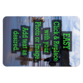 独自のクリック垂直を作成する簡単 マグネット (横)