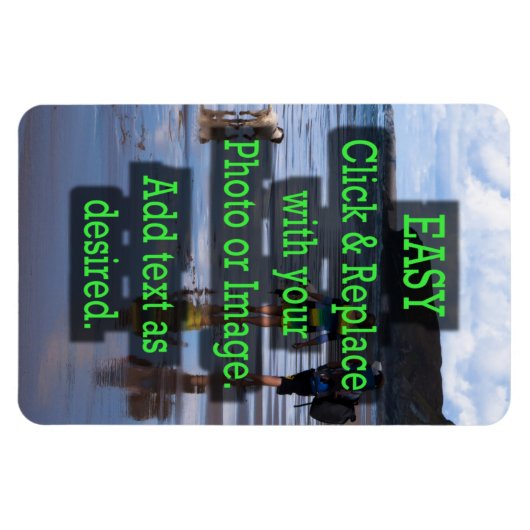 独自のクリック垂直を作成する簡単 マグネット (横)