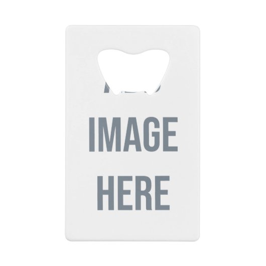 独自のクレジットカードボトルオープナーの作成 クレジットカード栓抜き (正面)