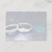 独自のグリッターと結婚リングや輪の作成 アドバイスカード (裏面)