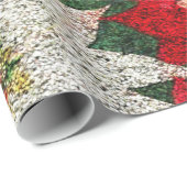 独自のグリッターポインセチア花を作成 ラッピングペーパー (ロールコーナー)