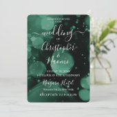 独自のグリーンXL《写真》ぼけ味の作成 招待状 (スタンド正面)