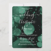 独自のグリーンXL《写真》ぼけ味の作成 招待状 (正面)