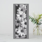 独自のグレーと白のデイジーブックマークの作成 (スタンド正面)