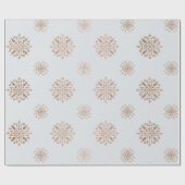 独自のグレーと金ゴールド雪の作成 ラッピングペーパー (フラット)
