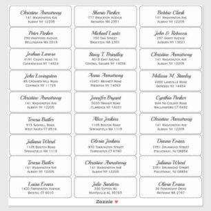 独自のゲスト名とアドレスを作成する シール