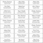 独自のゲスト名とアドレスを作成する シール (正面)