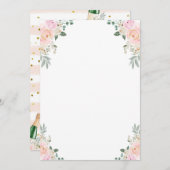 独自のゲームシャンパンフローラパーティーを作成 招待状 (正面/裏面)