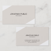 独自のコンサルタントモダンのお洒落エレガント作成 名刺 (正面/裏面)