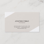 独自のコンサルタントモダンのお洒落エレガント作成 名刺 (裏面)