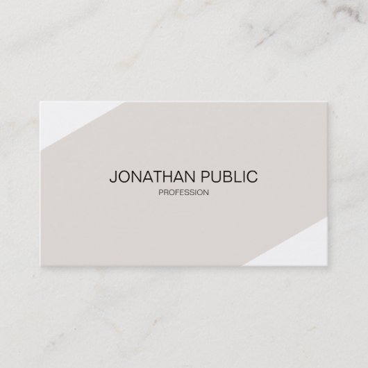 独自のコンサルタントモダンのお洒落エレガント作成 名刺 (正面)