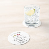 独自のコースターを作成し、日付を保存する ラウンドペーパーコースター (インサイチュ)