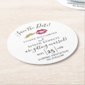 独自のコースターを作成し、日付を保存する ラウンドペーパーコースター (アングル)