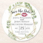 独自のコースターを作成し、日付を保存する ラウンドペーパーコースター (正面)