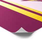 独自のコートを作成するアームズピンク金ゴールドクラウンパール ポスター (角)