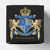 独自のコートを作成する青い金ゴールドライオンの紋章 フェイバーボックス (上部)