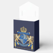 独自のコートを作成する青い金ゴールドライオンの紋章 フェイバーボックス (オープン)