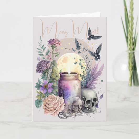 独自のゴシック様式のバラを作成 カード (正面)