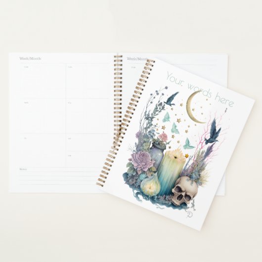 独自のゴシック様式のバラを作成 プランナー手帳 (ディスプレー)