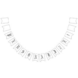 独自のゴシック様式のパーティーバンティング旗のバナーを作成 バンティングフラッグ