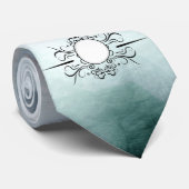 独自のゴシック霧の青い水色を作成パーソナライズされた ネクタイ (ロール)