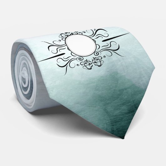 独自のゴシック霧の青い水色を作成パーソナライズされた ネクタイ (ロール)