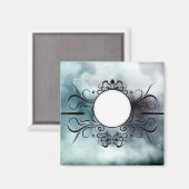 独自のゴシック霧の青い水色を作成パーソナライズされた マグネット (正面/裏面)