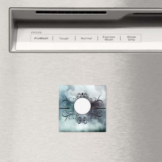 独自のゴシック霧の青い水色を作成パーソナライズされた マグネット (インサイチュ (食洗機))