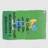 独自のゴルフタウユニークルを作成 ゴルフタオル (横)