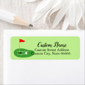 独自のゴルフパーソナライズされた差出人住所の作成 ラベル (インサイチュ)