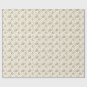 独自のゴールデンクリスマスオーナメントの作成 ラッピングペーパー (フラット)