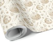 独自のゴールデンクリスマスオーナメントの作成 ラッピングペーパー (ロールコーナー)