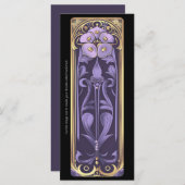 独自のゴールデンフローラアールデコブックマークの作成 (正面/裏面)