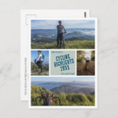 独自のサイクリング自転車フォトポストカードの作成 ポストカード (正面/裏面)