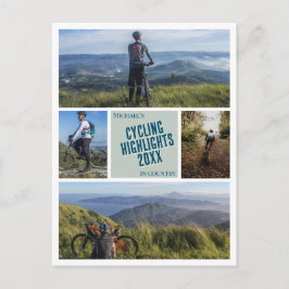 独自のサイクリング自転車フォトポストカードの作成 ポストカード