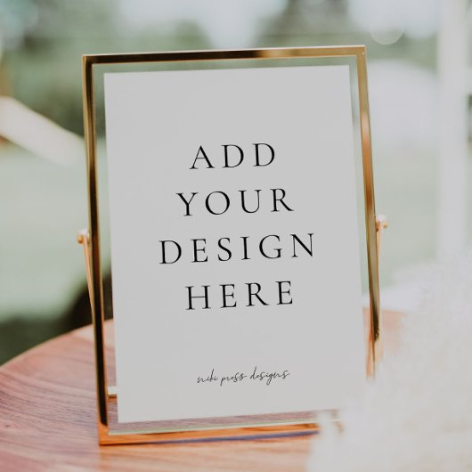 独自のサインを作成す空白のる ポスター