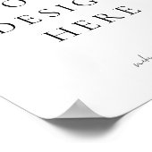 独自のサインを作成す空白のる ポスター (角)