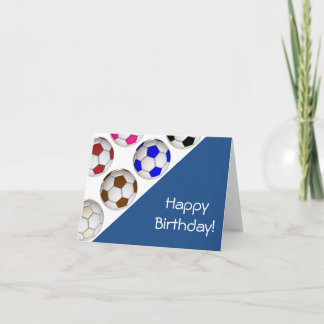 独自のサッカー誕生日カード カード