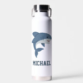 独自のサメ名を作成する ウォーターボトル (正面)