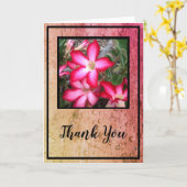 独自のサンキューカード カード (黄色い花)